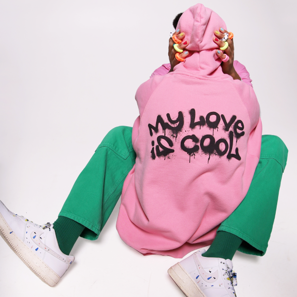 Худі My love is cool у кольорі бабл-гам від keepstyle — Вішліст на Wonderzine